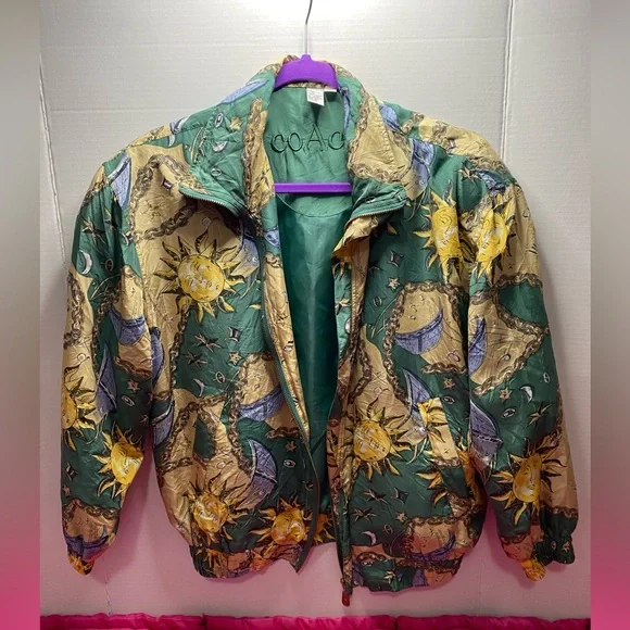 Coaco | Jackets & Coats | Jacket Coaco Silk Vintage Tangreen
